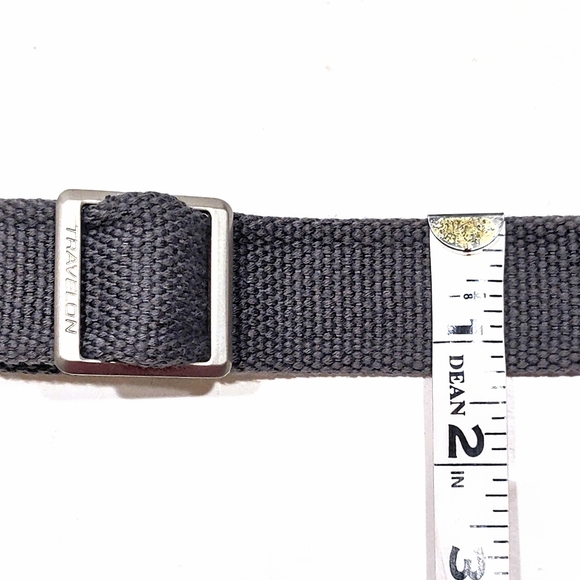 TRAVELON Gray Crossbody Webbing STRAP Nickel Hardware Fits Heritage Hobo Bag - Picture 5 of 7